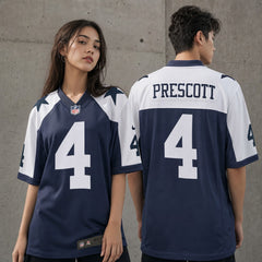 Dallas Cowboys Dak Prescott Navy Game Jersey - 2