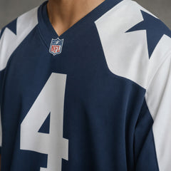 Dallas Cowboys Dak Prescott Navy Game Jersey - 4