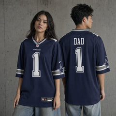 Dallas Cowboys Number 1 Dad Game Jersey - 2