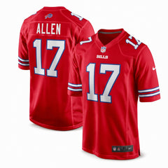 Buffalo Bills Josh Allen Red Alternate Game Jersey - 1