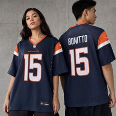 Denver Broncos Nik Bonitto Navy Game Jersey - 2