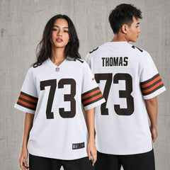 Cleveland Browns Joe Thomas White Game Jersey - 2