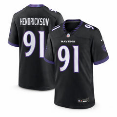 Baltimore Ravens Trey Hendrickson Black Alternate Game Jersey - 1
