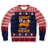 Admit It You Want to Hold My Wiener Ugly Christmas Sweater