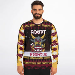 Adopt a Krampus - Playful Holiday Ugly Christmas Sweater
