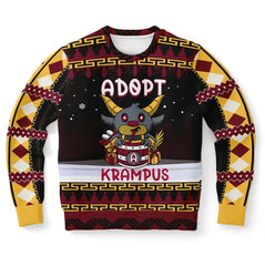 Adopt a Krampus - Playful Holiday Ugly Christmas Sweater