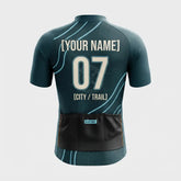 Blue Trail Personalized Men’s Cycling Jersey Set – Custom Name & Number