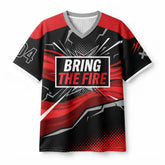 Bring The Fire Mesh Jersey Inspired by Air Jordan 4 Toro Bravo Jersey