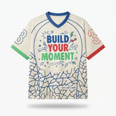 Build Your Moment Mesh Jersey Inspired by Air Jordan 3 Chalk & Track Red Jersey