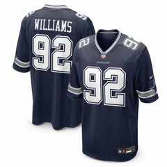 Dallas Cowboys Quinnen Williams Navy Game Jersey - 1