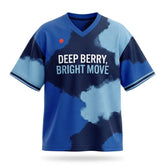 Deep Berry Bright Move Mesh Jersey Inspired by Awake NY x Air Jordan 6 Blueberry Jersey