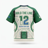 Defend Your Lane Mesh Football Jersey Inspired by Air Jordan 12 Bucks Jersey