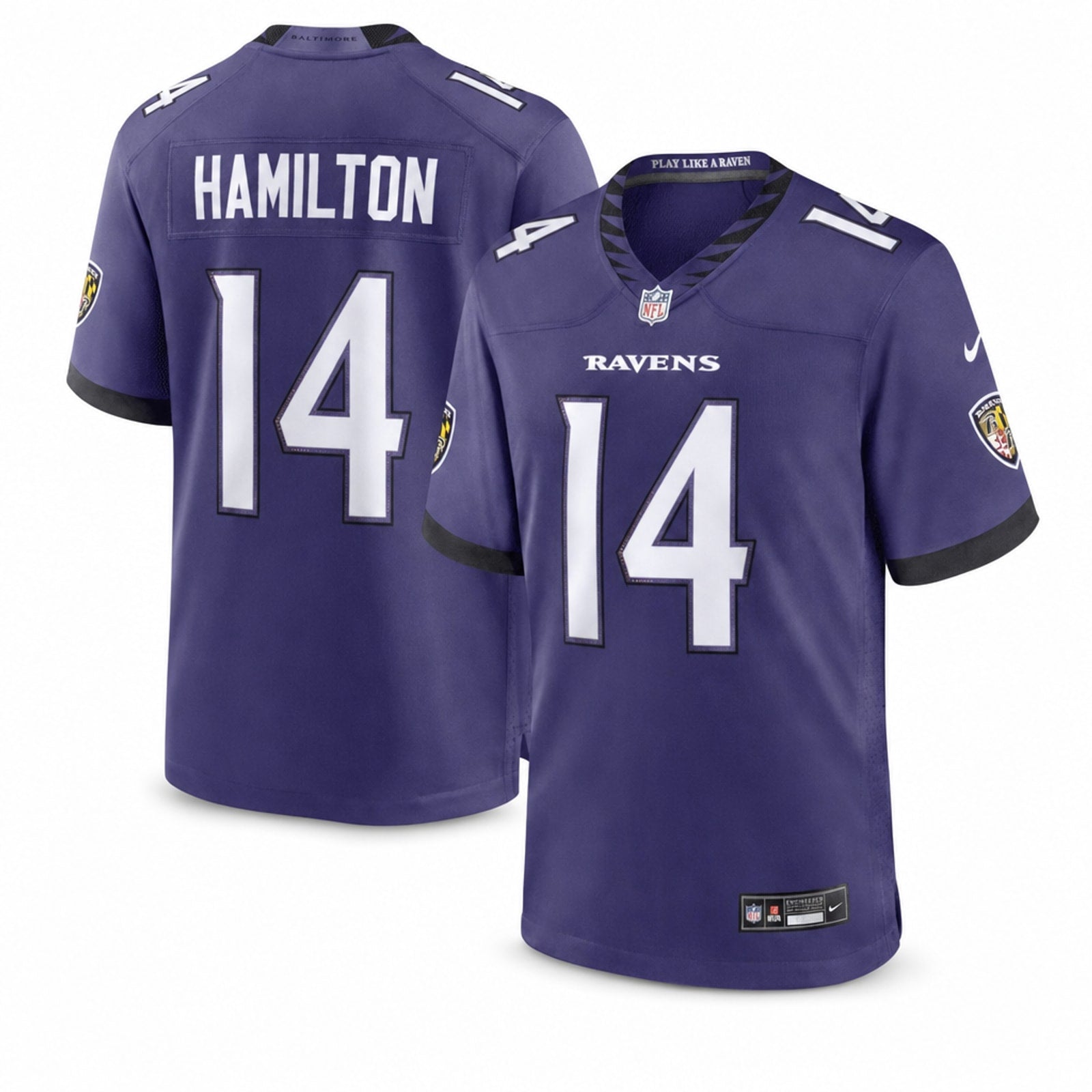 Kyle Hamilton Baltimore Ravens Game Jersey Loose Fit - 1