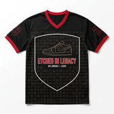 Etched In Legacy Mesh Football Jersey Inspired by Air Jordan 1 Laser Jersey