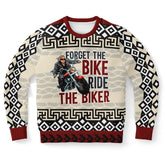 Forget the Bike, Ride the Biker Ugly Christmas Sweater