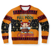 'Full Moon This Christmas' Funny Holiday Christmas Sweater