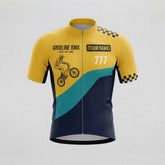 Gridline BMX Personalized Men’s Short Sleeve Cycling Jersey Set – Custom Name & Number