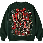 Holly Jolly Christmas Tree Sweater – Funny Holiday Sweatshirt