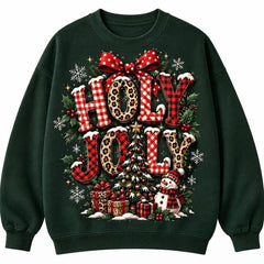 Holly Jolly Christmas Tree Sweater – Funny Holiday Sweatshirt