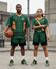 Hunt In Silence Mesh Jersey Inspired by Undefeated x Air Jordan 4 Jersey