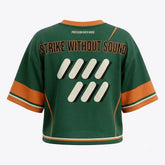 Hunt In Silence Women Crop Top Mesh Jersey Inspired by Undefeated x Air Jordan 4 Jersey