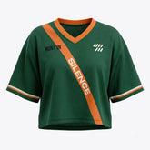 Hunt In Silence Women Crop Top Mesh Jersey Inspired by Undefeated x Air Jordan 4 Jersey