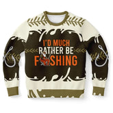 I’d Much Rather Be Fishing Christmas Sweater