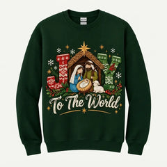 Joy To The World Christmas Sweater – Funny Holiday Sweatshirt