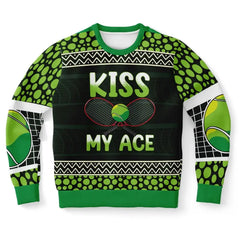 Kiss My Ace Tennis Christmas Sweater