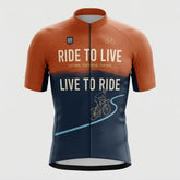 Live To Ride Men’s Personalized Short Sleeve Cycling Jersey
