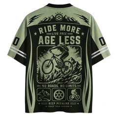 Live to Ride, Ride Today, Worry Tomorrow Cycling Mesh Jersey