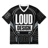 Loud Of Design Mesh Jersey Matching Air More Uptempo 96 Black White 2026 Jersey