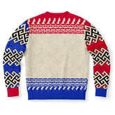 Make New Friends and Stab Them Fencing Christmas Sweater