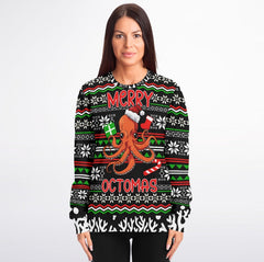 Merry Octomas Christmas Sweater – Funny Ugly Holiday Sweatshirt