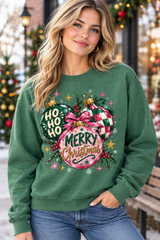 Mockup nữ US mặc sweatshirt