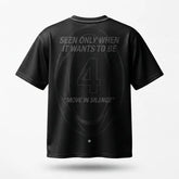 Move In Silence Mesh Football Jersey Inspired by Air Jordan 4 Black Cat Jersey