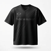 Move In Silence Mesh Football Jersey Inspired by Air Jordan 4 Black Cat Jersey