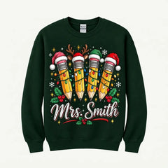 Personalize Mrs. Christ Family Christmas Sweater – Funny Holiday Sweatshirt