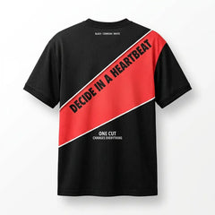 One Cut Changes Everything Mesh Football Jersey Inspired by Air Zoom GT Cut EYBL - Black Hyper Crimson Jersey