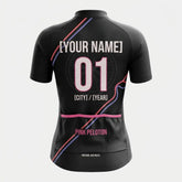 Pink Peloton Personalized Women’s Cycling Jersey Set – Custom Name & Number