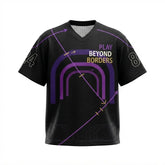 Play Beyond Borders Mesh Football Jersey Inspired by FC Barcelona x Kobe Dunk Low Protro Black Field Purple Jersey