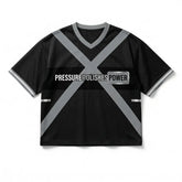 Pressure Polishes Power Women Crop Top Mesh Jersey Inspired by Air Jordan 8 Chrome Jersey