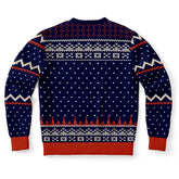 “Rex in the Halls” Festive Dinosaur Ugly Christmas Sweater