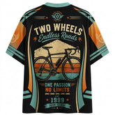 Ride More, Worry Less Vintage Cycling Mesh Jersey