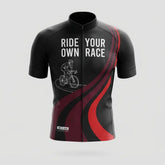 Ride Your Own Race Men’s Personalized Short Sleeve Cycling Jersey