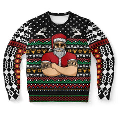 Santa Bouncer Christmas Sweater – Funny Ugly Holiday Sweatshirt