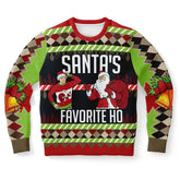 Santa's Favorite Ho Christmas Sweater – Funny Ugly Holiday Sweatshirt