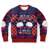 Show Me Your Bobbers Funny Fishing Christmas Sweater