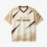 Smooth But Sharp Mesh Football Jersey Inspired by Travis Scott x Zoom Vapor 12 Pale Ivory Jersey