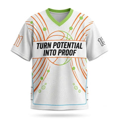 Turn Potential Into Proof Mesh Football Jersey Inspired by Kobe 11 EYBL Peach Jam Jersey